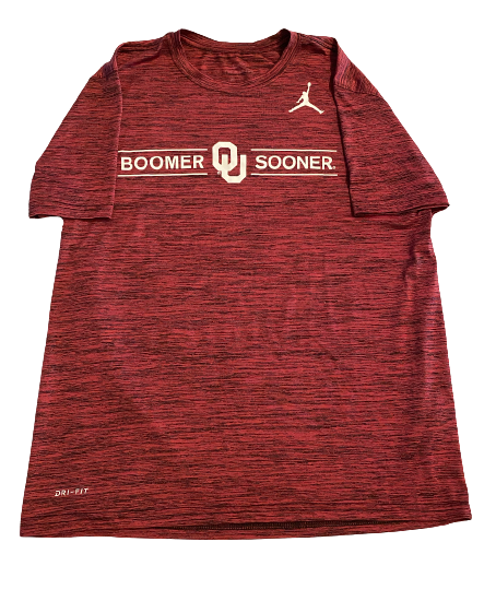 Reeves Mundschau Oklahoma Football Team Issued Jordan Shirt (Size L)