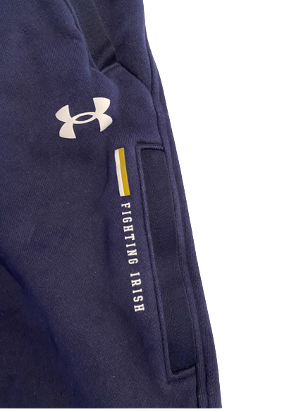 Mike McCray Notre Dame Football Under Armour Sweatpants (Size 2XL)