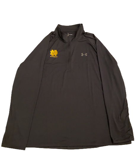 Mike McCray Notre Dame Football Under Armour PlayStation Fiesta Bowl Exclusive Quarter-Zip Pullover (Size 2XL)