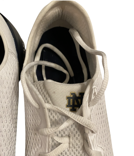 Mike McCray Notre Dame Football Under Armour Shoes (Size 12)