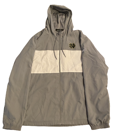 Mike McCray Notre Dame Football Under Armour Jacket (Size 2XL)