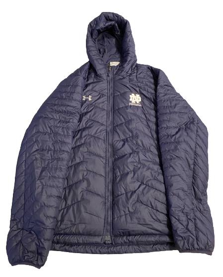Mike McCray Notre Dame Football Exclusive Under Armour Winter Coat (Size 2XL)