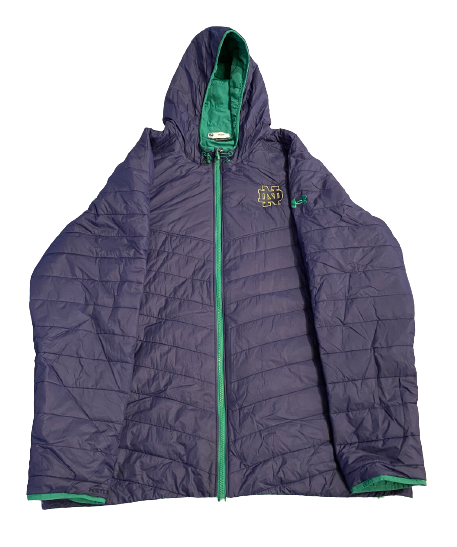 Mike McCray Notre Dame Football Under Armour Winter Coat (Size 2XL)