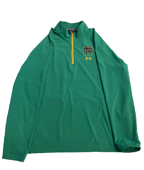 Mike McCray Notre Dame Football Under Armour Quarter-Zip Jacket (Size 2XL)