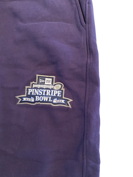 Scott Daly Notre Dame Football Pinstripe Sweatpants (Size XL)