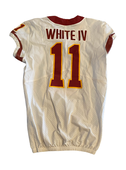 Lawrence White Iowa State Football 2018 Alamo Bowl Game Worn Jersey (Size 40)