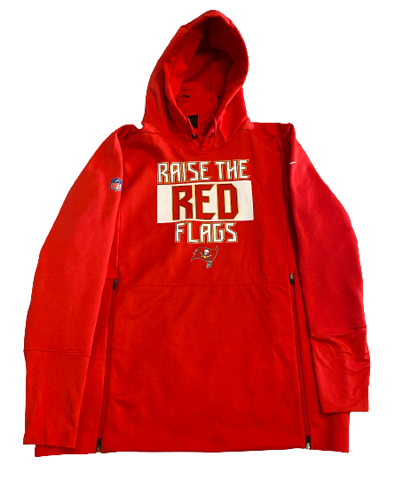 Lawrence White Tampa Bay Buccaneers Team Exclusive "RAISE THE RED FLAGS" Sweatshirt (Size L)