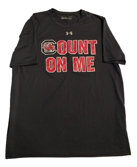 Israel Mukuamu South Carolina Football Team Exclusive "COUNT ON ME" T-Shirt (Size L)