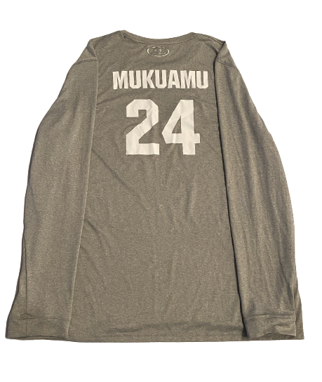 Israel Mukuamu South Carolina Football Pro Day Long Sleeve Shirt with Name & Number (Size L)