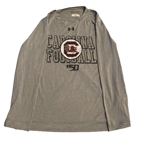 Israel Mukuamu South Carolina Football Team Issued Long Sleeve Shirt with Player Tag (Size L)