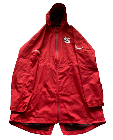 Jericole Hellems NC State Basketball Player Exclusive Trench Rain Coat (Size XLT)