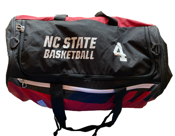 Jericole Hellems NC State Basketball Exclusive Travel Duffel Bag