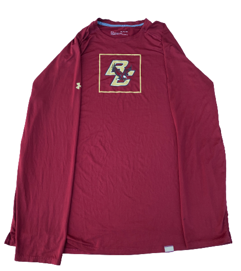 Shawn Asbury Boston College Football Team Issued Long Sleeve Shirt (Size XL)