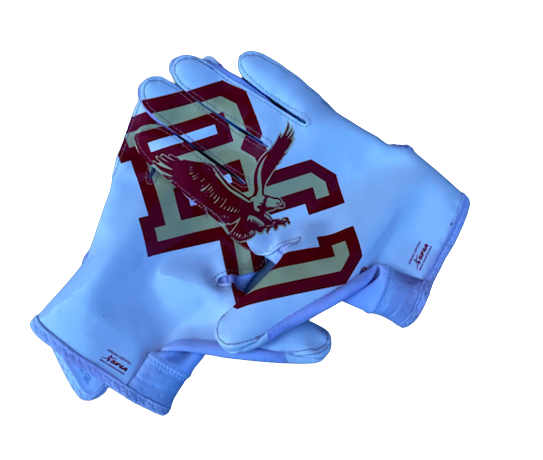 Shawn Asbury Boston College Football Player Exclusive Gloves (Size L)