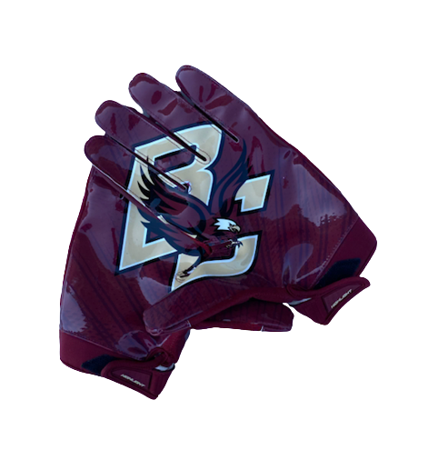 Shawn Asbury Boston College Football Player Exclusive Gloves (Size 3XL)