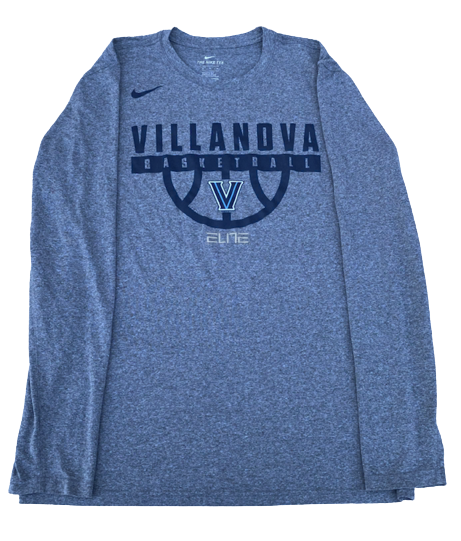 Kelly Jekot Villanova Basketball Team Issued Long Sleeve Shirt (Size LT)