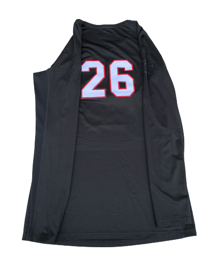 Lauren Stivrins Nebraska Volleyball SIGNED GAME WORN 2018 NATIONAL CHAMPIONSHIP Long Sleeve Black Jersey (Size LT)