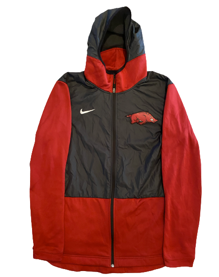 Emeka Obukwelu Arkansas Basketball Team Issued Full-Zip Jacket (Size XLT)