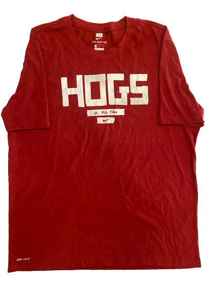 Emeka Obukwelu Arkansas Basketball Team Issued "HOGS VS. ALL Y&