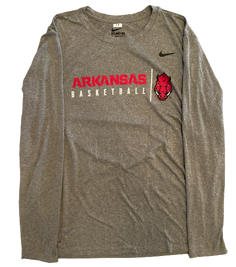 Emeka Obukwelu Arkansas Basketball Team Exclusive "BIG 12 SEC CHALLENGE" Long Sleeve Shirt (Size XL)