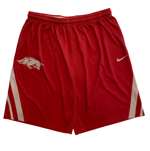 Emeka Obukwelu Arkansas Basketball Player Exclusive Practice Shorts (Size XL)