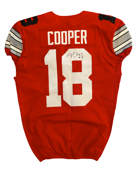 Jonathon Cooper Ohio State Football SIGNED Game Worn PLAYSTATION