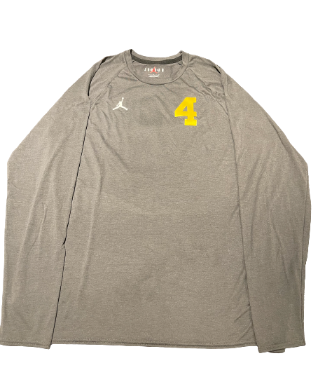 Vincent Gray Michigan Football Exclusive 2022 Pro Day Long Sleeve Shirt (Size L)