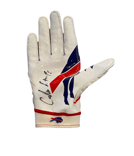 Carlos Basham Jr. Buffalo Bills SIGNED & INSCRIBED Set of (4) 2021 Rookie Season Gloves