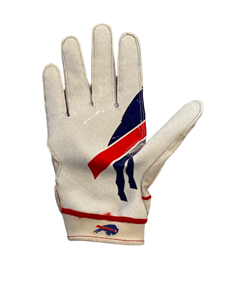 Carlos Basham Jr. Buffalo Bills SIGNED & INSCRIBED Set of (4) 2021 Rookie Season Gloves