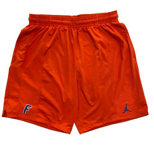 Anthony Duruji Florida Basketball Team Issued Workout Shorts (Size XL)