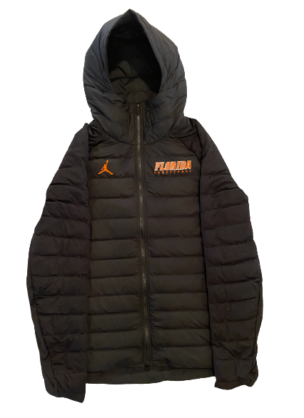 Anthony Duruji Florida Basketball Player Exclusive Jordan Winter Coat (Size XL)
