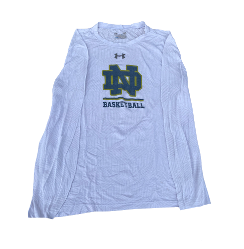 Nikola Djogo Notre Dame Basketball Team Issued Long Sleeve Shirt (Size L)