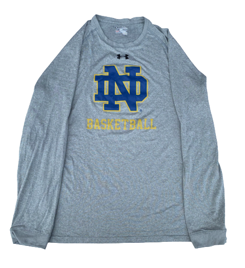 Nikola Djogo Notre Dame Basketball Team Issued Long Sleeve Shirt (Size XL)