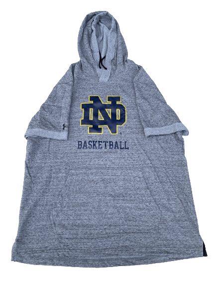 Nikola Djogo Notre Dame Basketball Team Exclusive Pre-Game Warm-Up Short Sleeve Hoodie (Size XL)