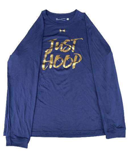 Nikola Djogo Notre Dame Basketball Team Issued "JUST HOOP" Long Sleeve Shirt (Size XL)