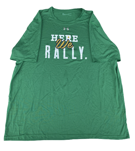 Nikola Djogo Notre Dame Basketball Team Issued "HERE WE RALLY" T-Shirt (Size XL)