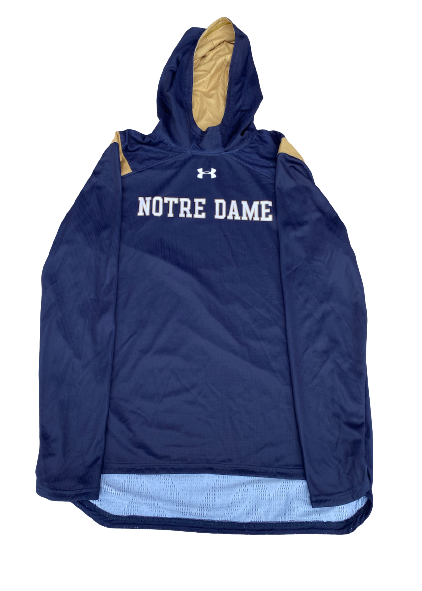 Nikola Djogo Notre Dame Basketball Team Exclusive Pre-Game Warm-Up Hoodie (Size L)