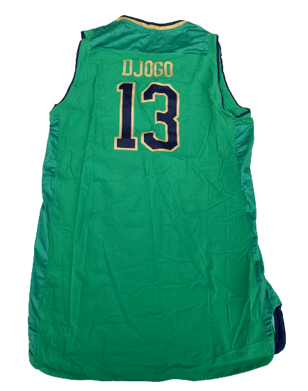 Nikola Djogo Notre Dame Basketball 2017 Game Worn Jersey (Size XL)