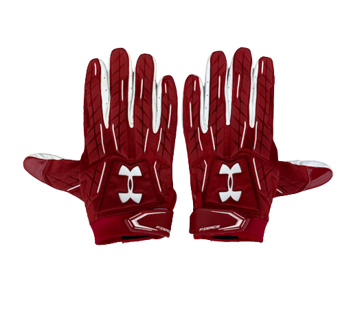 Gabe Lloyd Wisconsin Football Player Exclusive Gloves (Size 2XL)