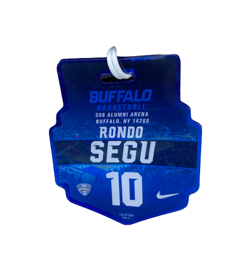 Ronaldo Segu Buffalo Basketball Team Exclusive Travel Backpack with Player Tag