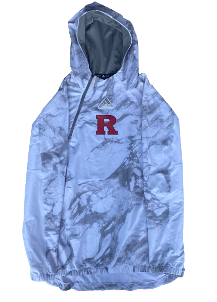 Lawrence Stevens Rutgers Football Team Issued Marble Sweatshirt (Size LT)