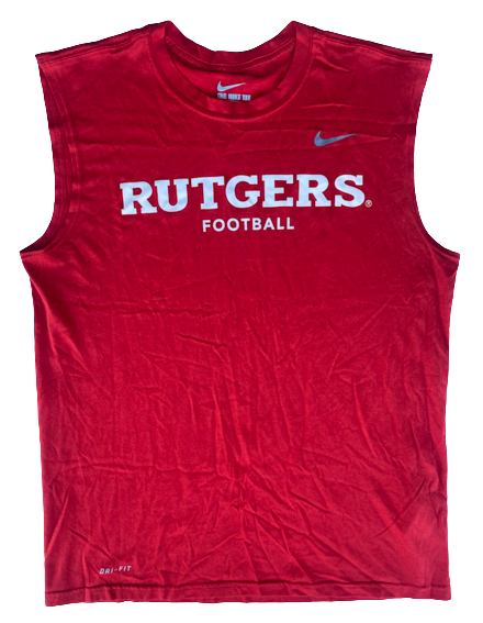 Lawrence Stevens Rutgers Football Team Exclusive "BROTHERHOOD" Tank (Size M)