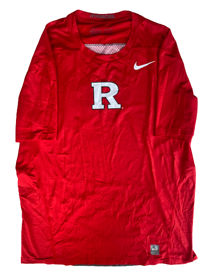 Lawrence Stevens Rutgers Football Team Issued Workout Shirt (Size XL)