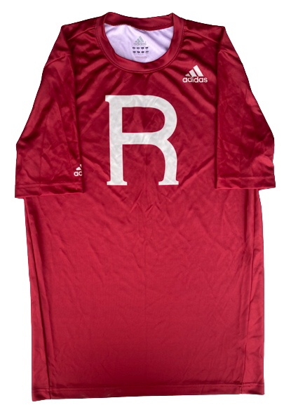 Lawrence Stevens Rutgers Football Team Issued Throwback Compression Shirt (Size M)