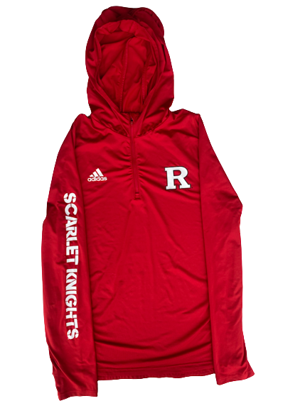 Lawrence Stevens Rutgers Football Team Issued Quarter-Zip Pullover (Size L)
