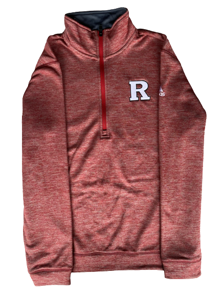Lawrence Stevens Rutgers Football Team Issued Quarter-Zip Pullover (Size M)