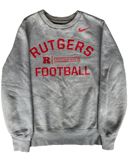 Lawrence Stevens Rutgers Football Team Issued Crewneck Sweatshirt (Size M)