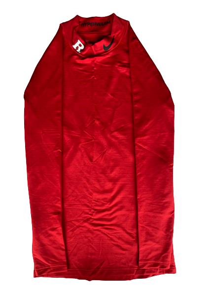Lawrence Stevens Rutgers Football Team Issued Nike HyperWarm Long Sleeve Shirt (Size L)