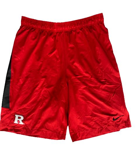 Lawrence Stevens Rutgers Football Team Issued Workout Shorts (Size L)