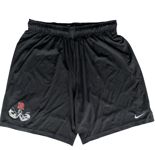 Lawrence Stevens Rutgers Football Player Exclusive "BROTHERHOOD OF TRUST" Shorts (Size L)
